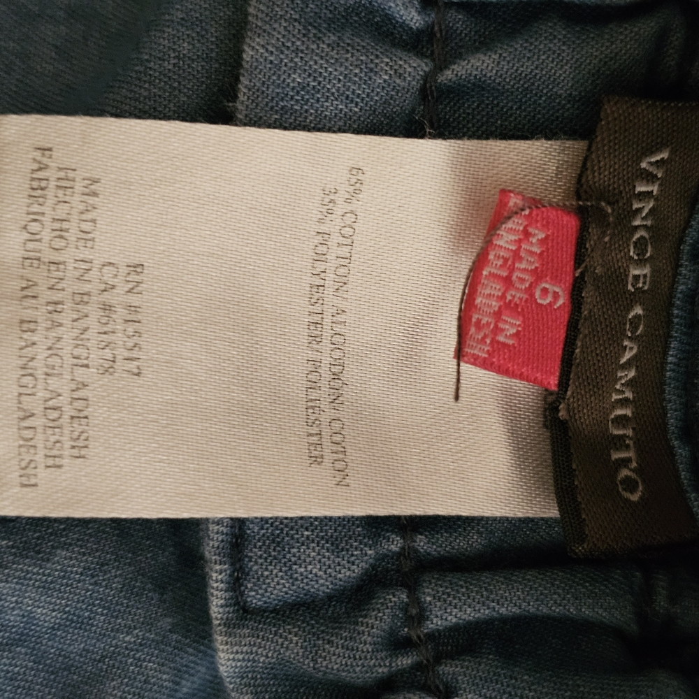 Vince Camuto Blue Wide-Leg Cropped Jeans - Picture 8 of 9